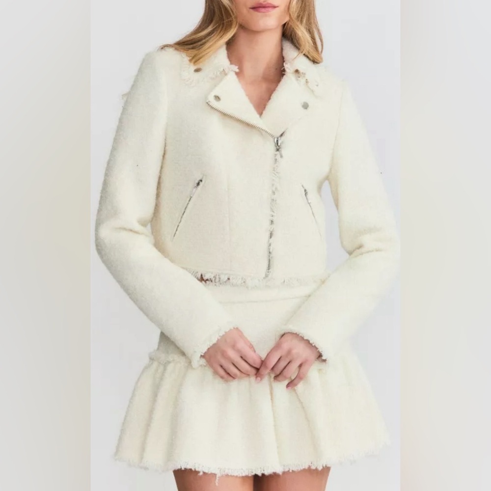 LoveShackFancy Lorenzo jacket antique white L